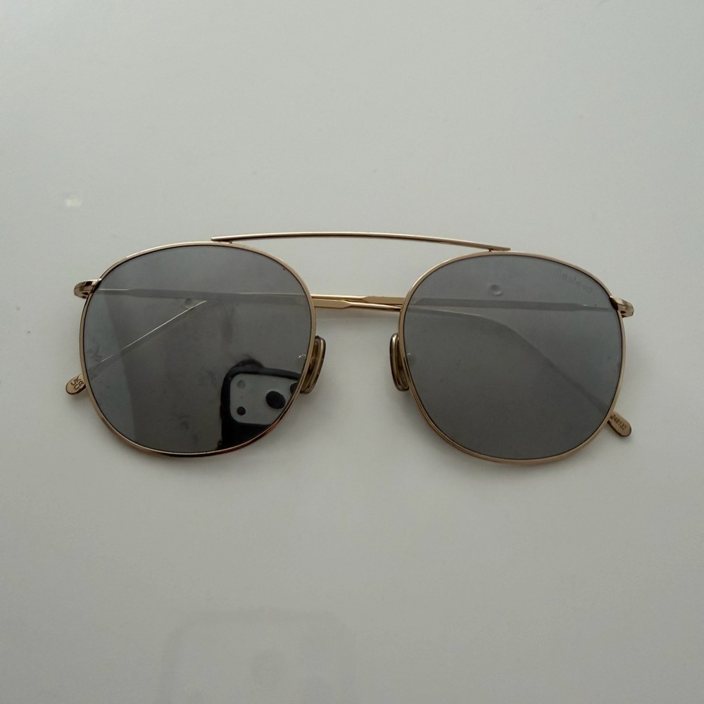 Illesteva mirror aviator sunglasses - gold frame